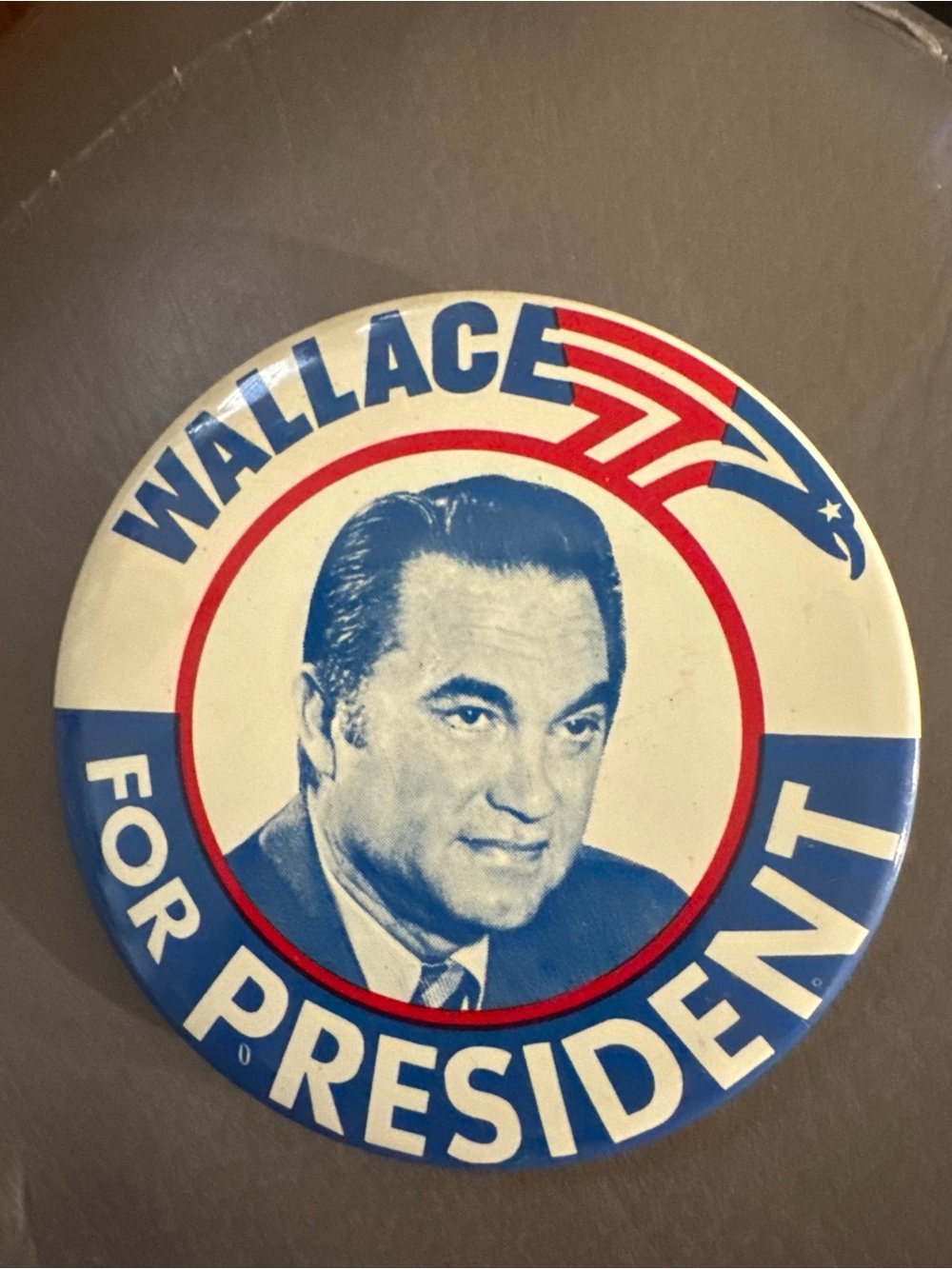 1968 presidential campaign button for George Wallace